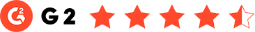 G2 rating 4.5 out of 5 stars